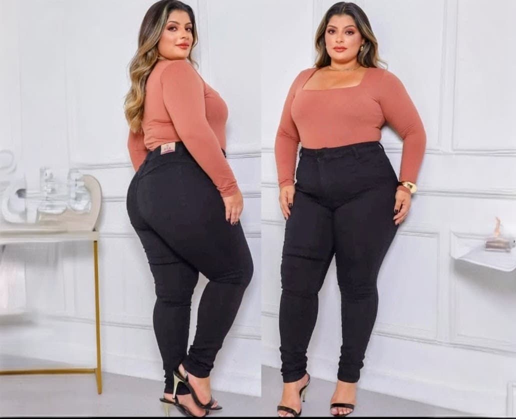 CALAÇA JEANS SKINNY PLU SIZE ( RSA- RI JEANS)